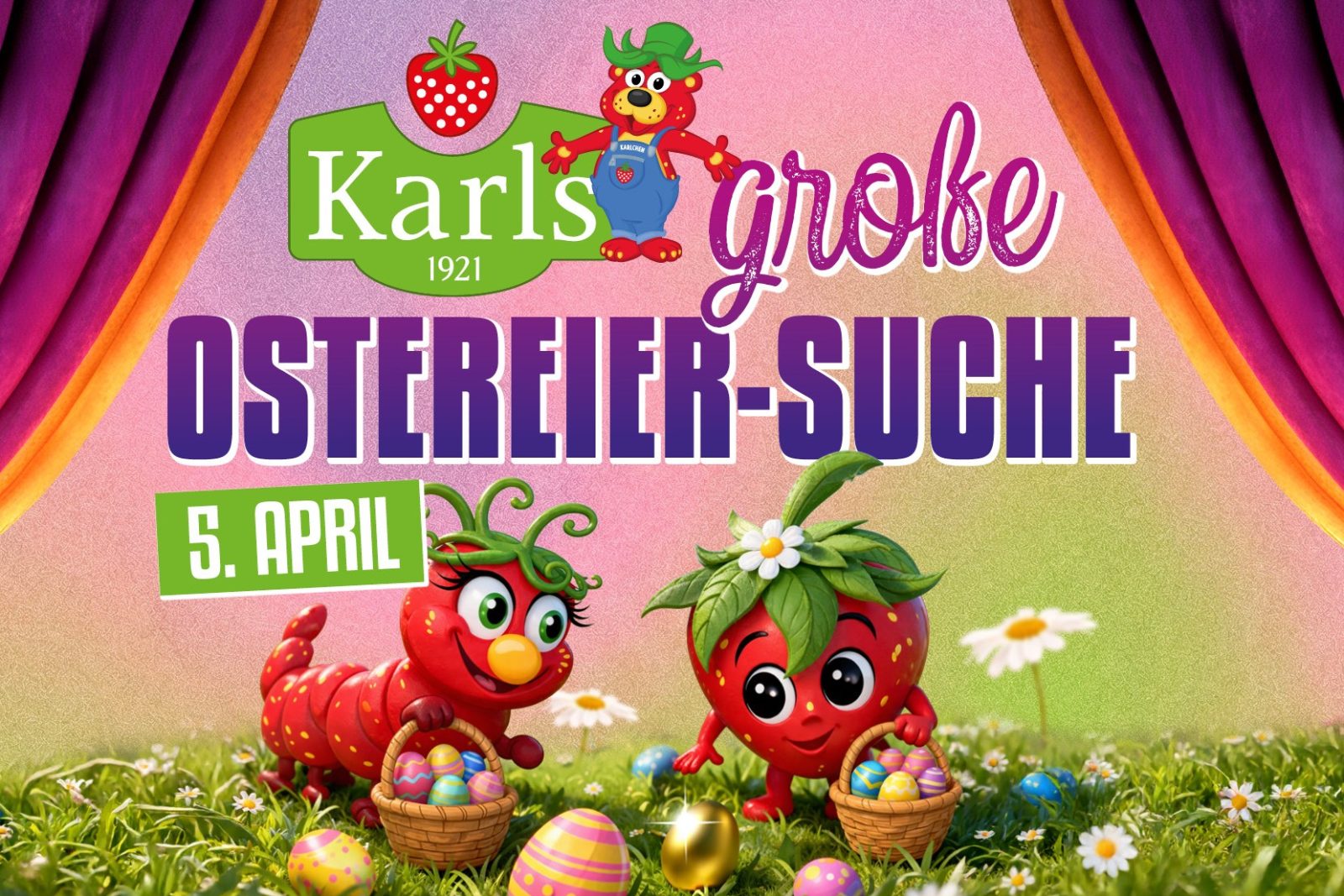 Ostereier-Suche bei Karls Erlebnis-Dorf in Rövershagen 🐣