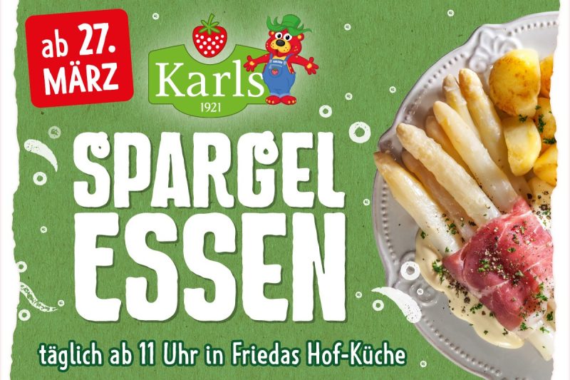Die Spargelzeit in Karls Erlebnis-Dorf in Zirkow!